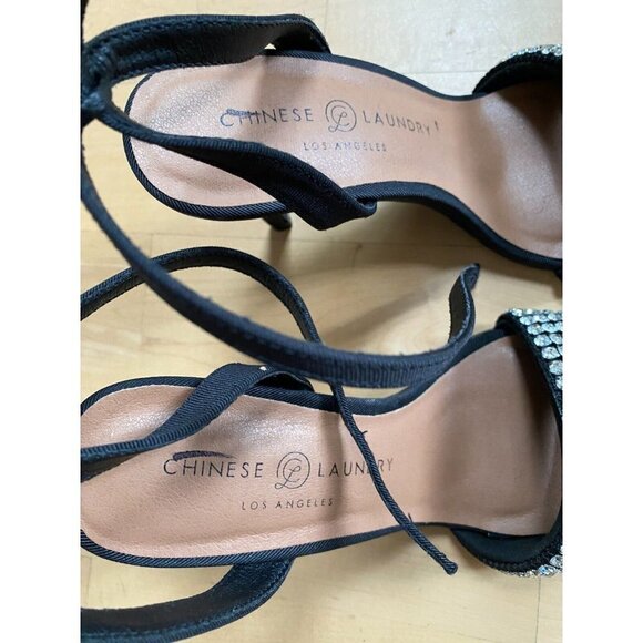 Chinese Laundry "Justine"dress heels sandals Womens Size 7.5 NEW rhinestone - Picture 7 of 8